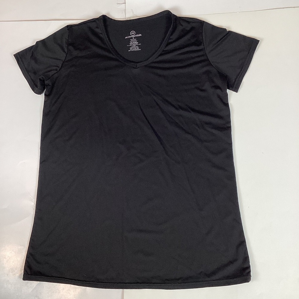 Real Essentials Womens T Shirt Top Size S Small Stretch Comfort Short Sleeve